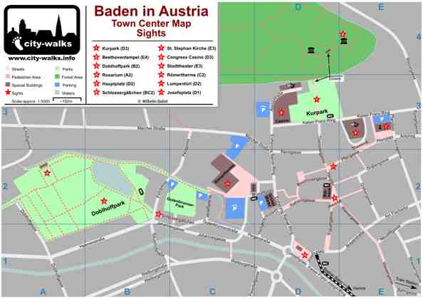 Baden in Austria Map preview